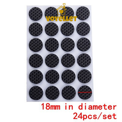 DIY เฟอร์นิเจอร์ขาเก้าอี้ Pad 1/12/24 ชิ้น/เซ็ตขาโต๊ะลื่นเงียบฟุตเบาะชั้นแผ่นป้องกันรอบสแควร์