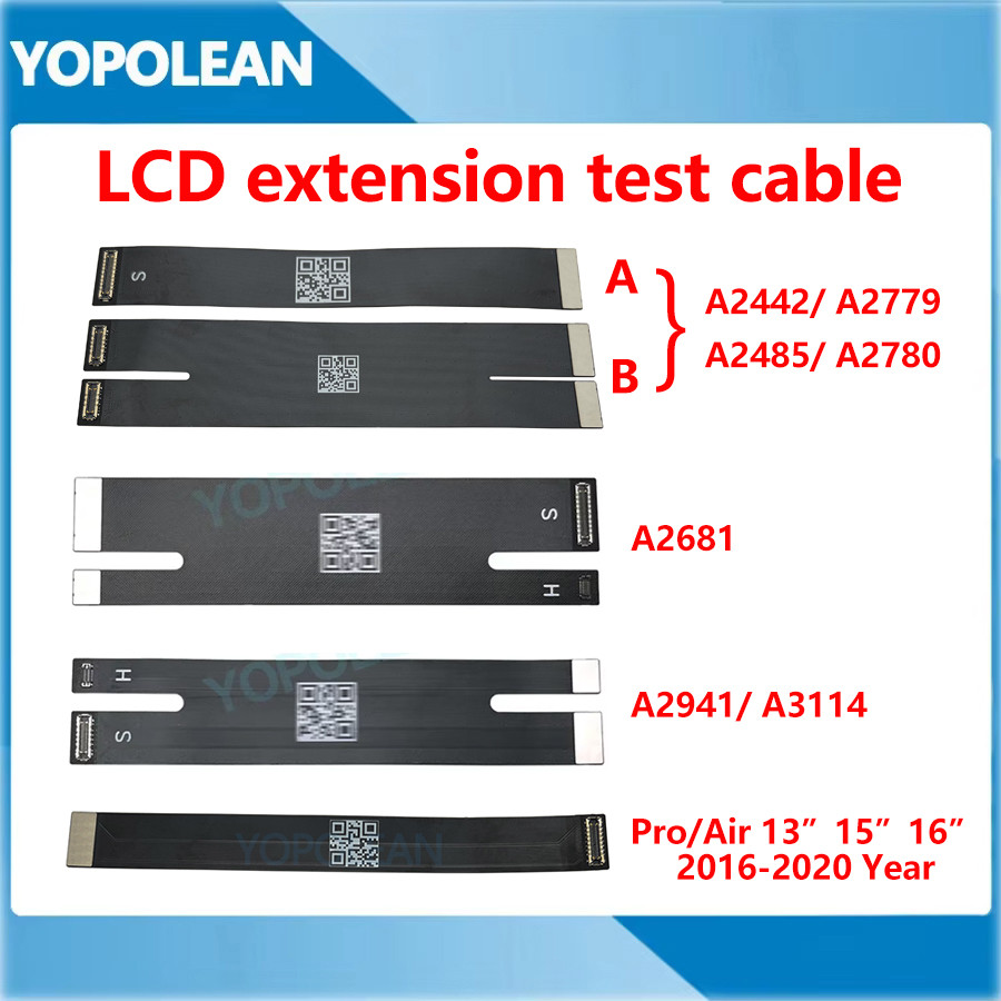 ใหม่จอแสดงผลLCD Extension Test FlexสําหรับMacBook Pro Air A1706 A1708 A1707 A1990 A2338 A2442 A2779 