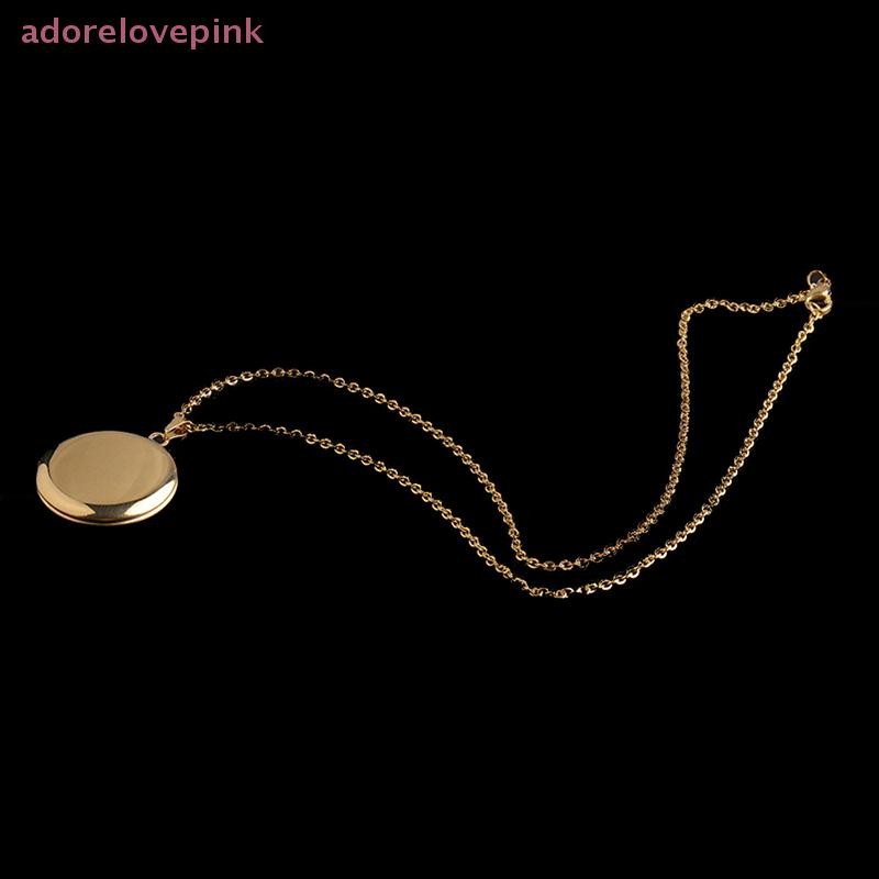 Adorelovepink สแตนเลส Photo Locket สร้อยคอ 3 สีเปิดรอบจี้สร้อยคอ th