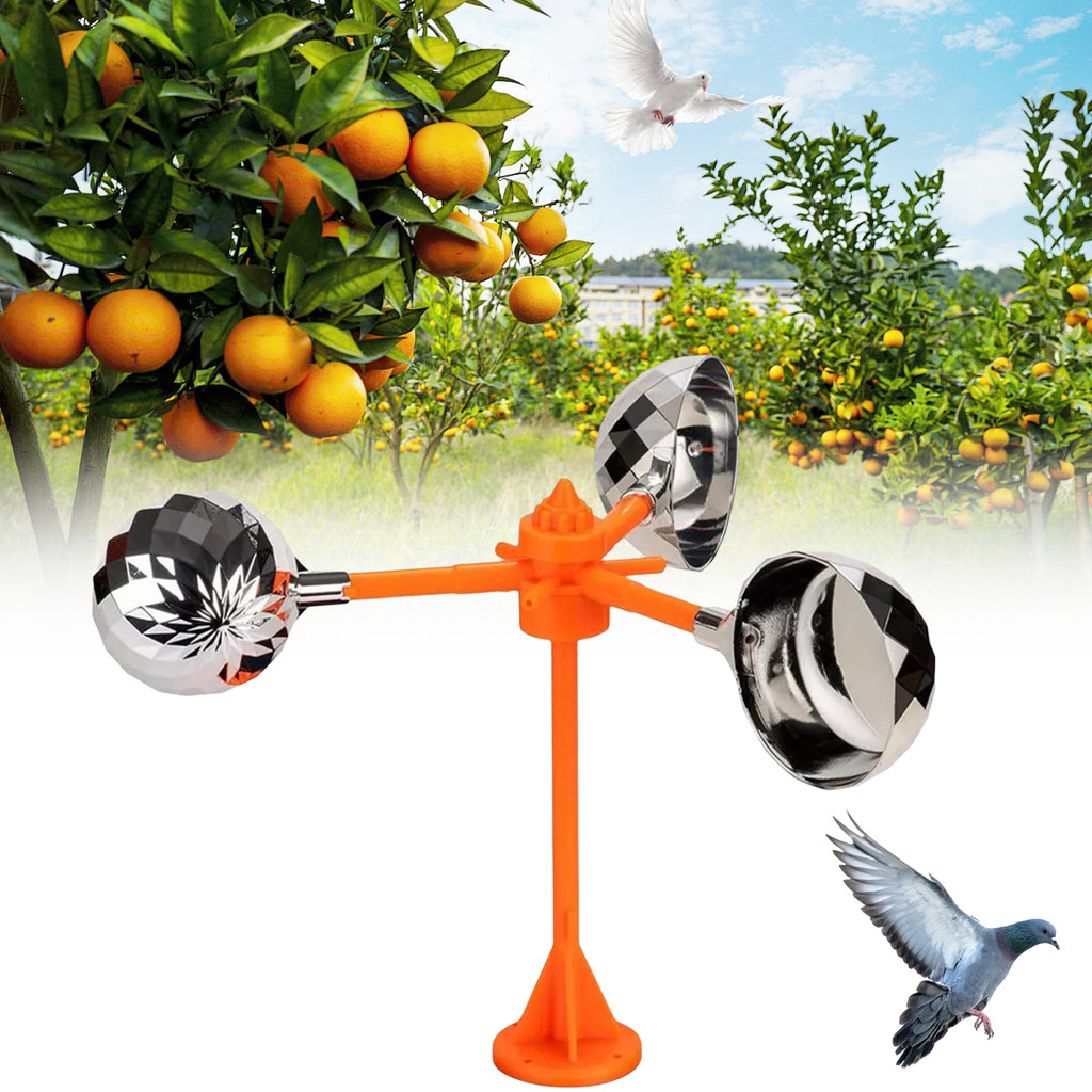 Energy Bird Repelling อุปกรณ์ 360 องศาหมุน Reflector Orchard Bird Scaring Orchard Bird Repeller