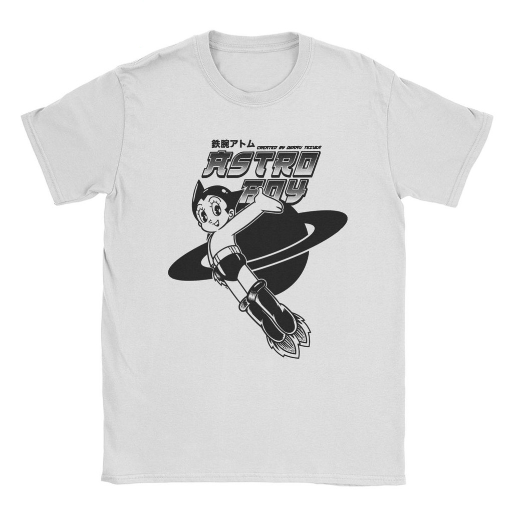Mighty Atom มังงะอะนิเมะเสื้อ T สำหรับ Men Women ผ้าฝ้าย Vintage เสื้อยืดเสื้อยืดคอกลม Astro Boy Ast