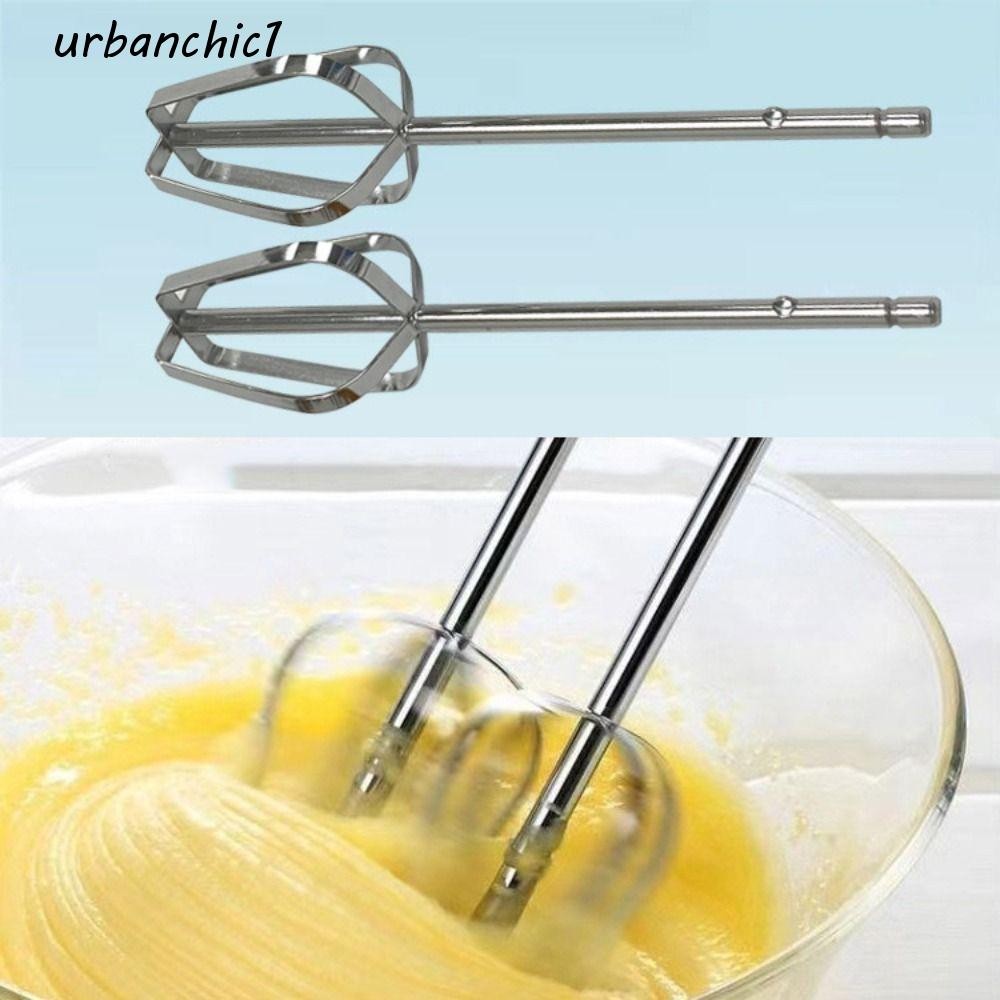 URBANCHIC เครื่องตีไข่ไฟฟ้าตะขอกวน,สแตนเลสกันสนิมมือถือไข่ปัดผสม,ประหยัดเงินทนทานเครื่องผสมไฟฟ้าอะไหล่ทดแทนแป้ง