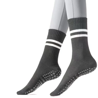 Airactive Leisure Yoga Socks Soft Cotton Pilates Sports Fitness Socks Anti-slip Medium Tube