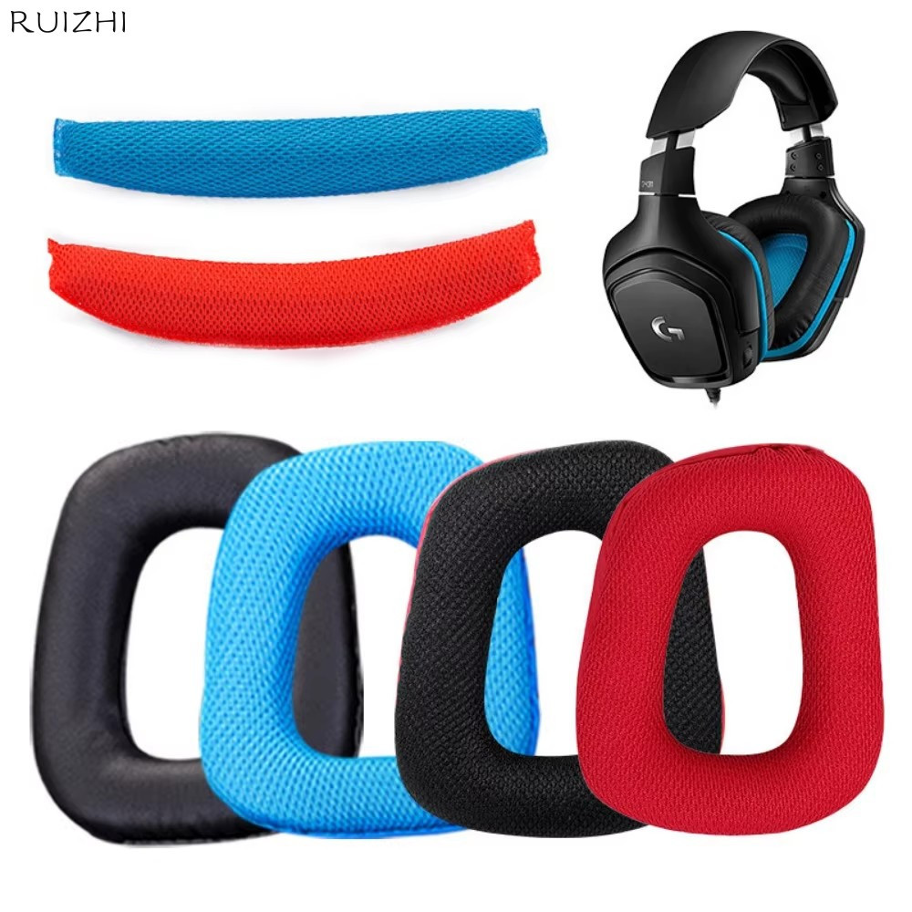 เปลี่ยนแผ่นรองหูฟังสําหรับ Logitech G430 G331 G432 G332 G930 G431 หูฟังแผ่นรองหูฟังชุด Earpads, ถ้วย Earmuffs