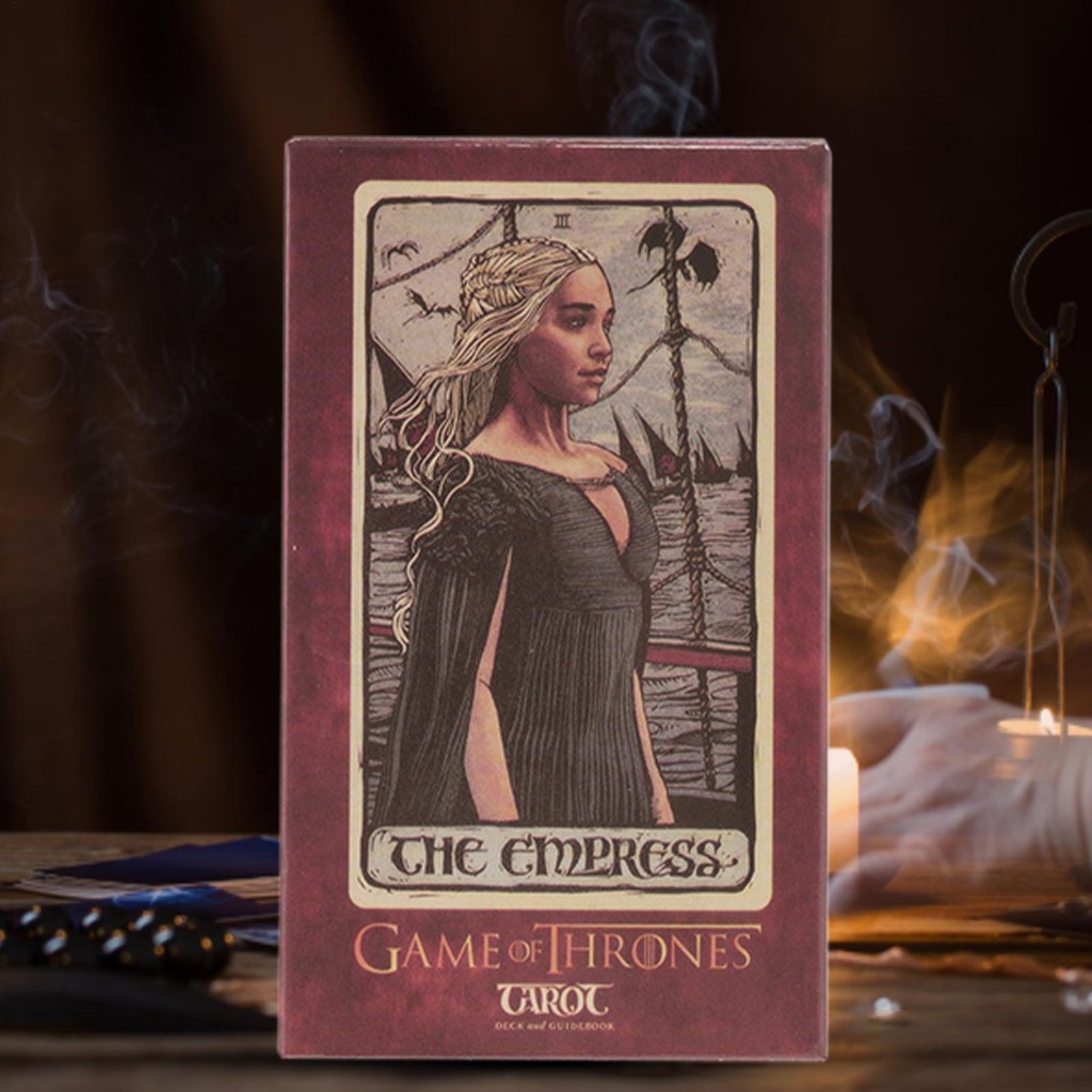 The Game of Thrones Tarot Standard Tarot Decks เกมไพ่ทาโรต์ 78 แผ่นมาตรฐานกิจกรรมเกมเครื่องมือแม่มด tayenith