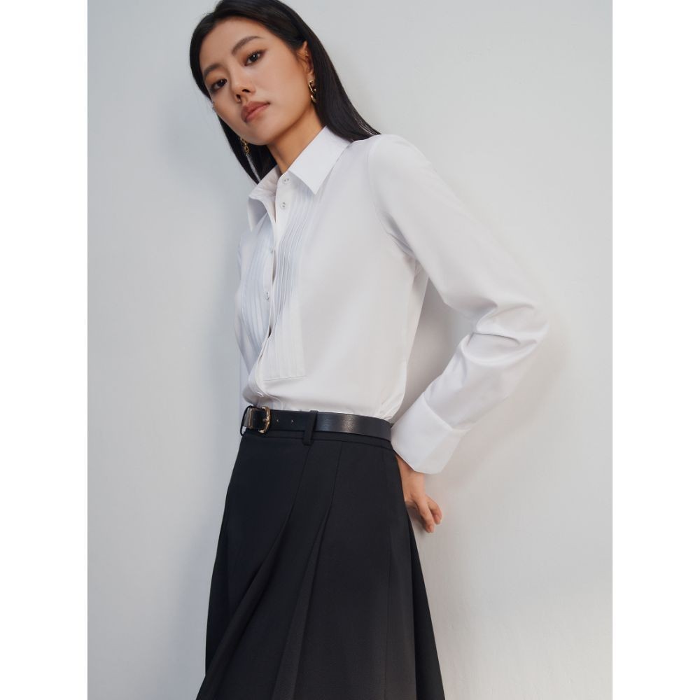 G2000 เสื้อเชิ้ตแบบทางการสำหรับผู้หญิง Slim Fit รุ่น 4622219300 WHITE