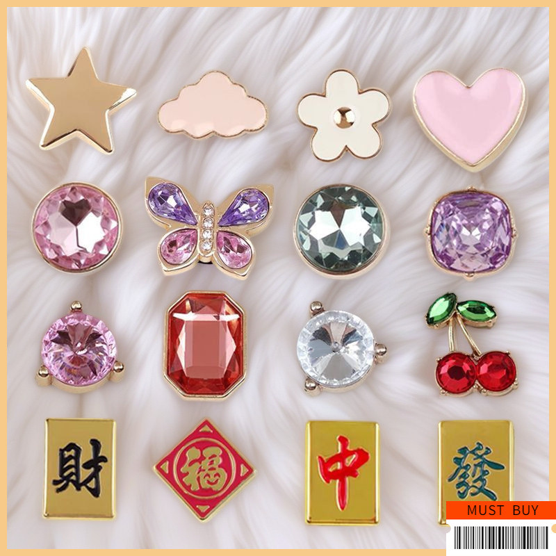 จี้รองเท้าแฟชั่นวัสดุโลหะ ดีไซน์หรู กันน้ำ | อุปกรณ์ตกแต่ง Clogs & Sandal สไตล์สากล