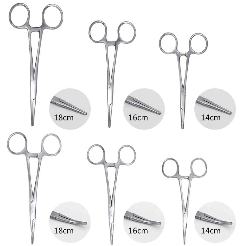 1pc Stainless Steel Hemostatic Clamp Forceps Surgical Forceps Surgical Tool kit Hemostat Locking Cla