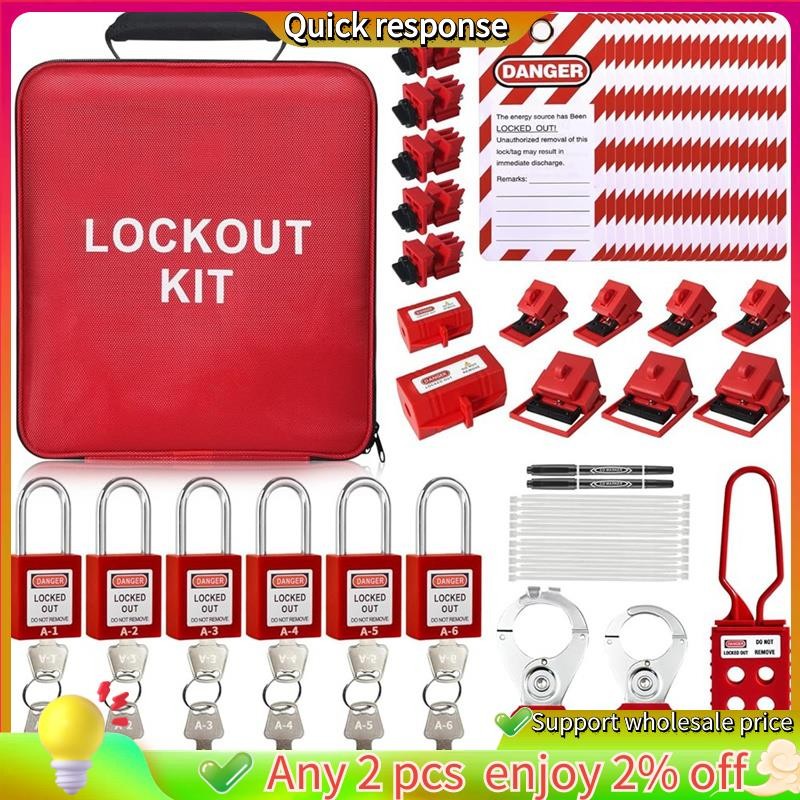 In -Lockout Tagout Kit Lock Out Tag Out Kit ไฟฟ้า Lockout Tagout Kit อุตสาหกรรม Tagout Kit