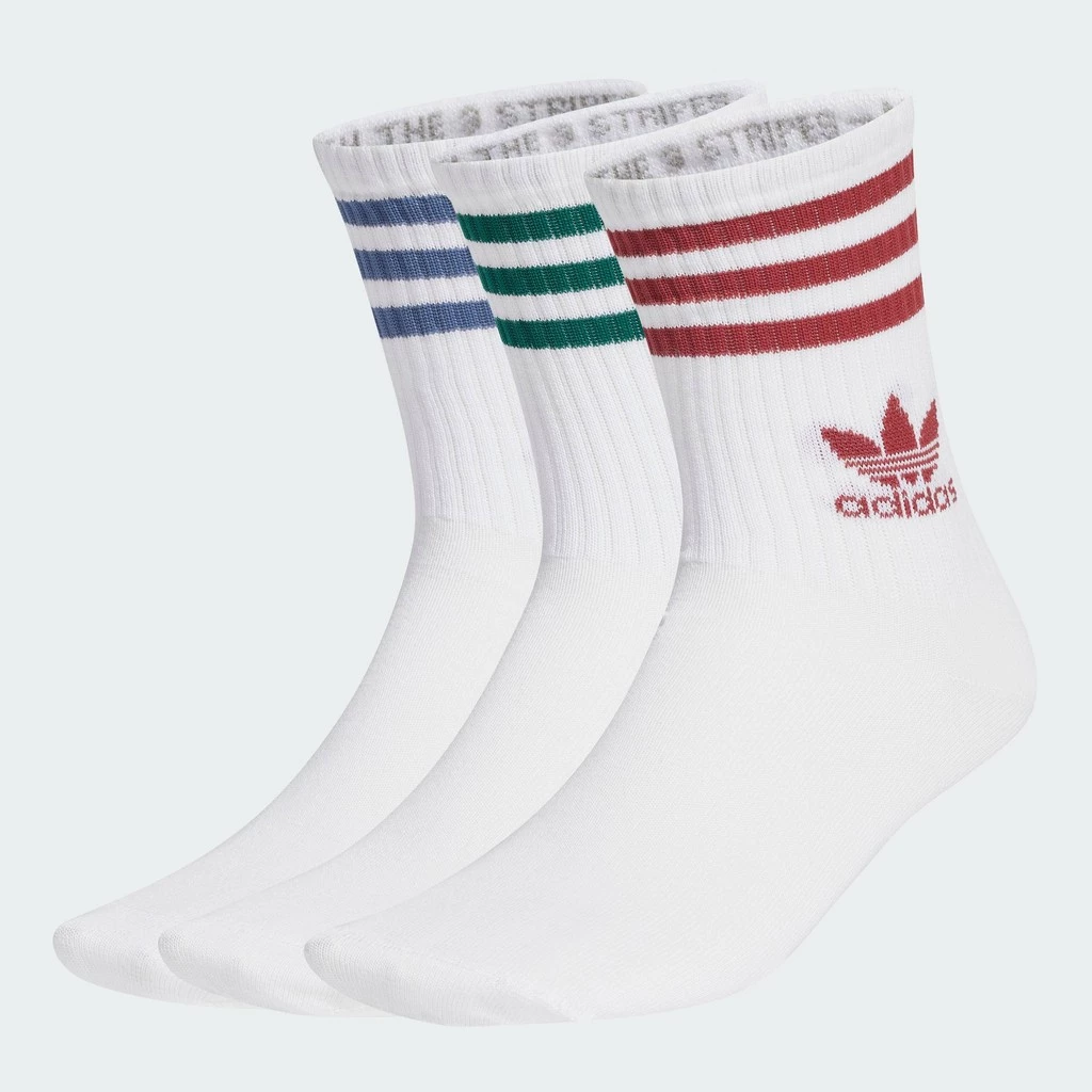 adidas ไลฟ์สไตล์ ถุงเท้าความยาวครึ่งแข้ง (3 คู่) Unisex สีขาว JI9471