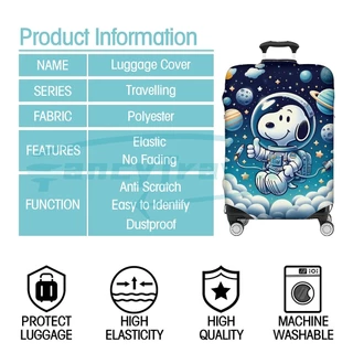 Snoopy ผ้าคลุมกระเป๋าเดินทาง กระเป๋าเดินทาง ผ้ายึดได้เยอะ กันฝุ่น กันรอย สวมใส่ได้ ข้น 18/20/22/24/26/28/32นิ้ว