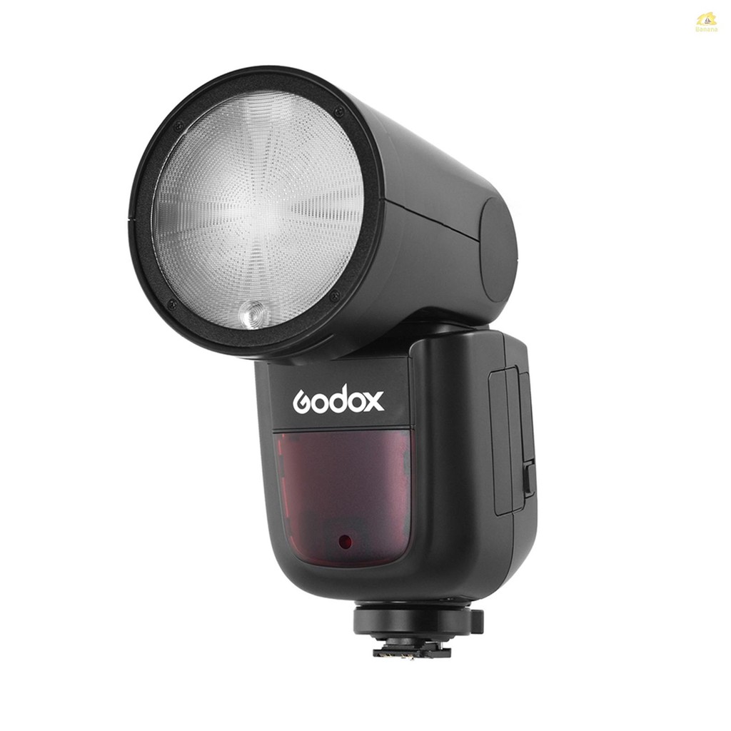 Godox V1S Professional กล้องแฟลช Speedlite Speedlight หัวกลมไร้สาย 2.4G Fresnel ซูมใช้งานร่วมกับ a7R