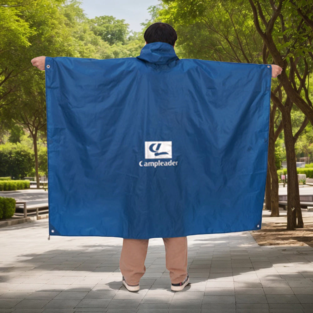 เสื้อกันฝนปอนโช ผู้ชายผู้หญิง สำหรับเดินป่าตั้งแคมป์ thumbnail 3