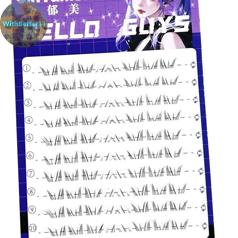 Better Lower Lashes ธรรมชาติ Lower Lashes Segmented Lower Lashes Single Lashes การ์ตูน Lower Lashes 