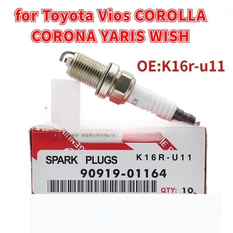 หัวเทียน Denso 1 ชิ้นสําหรับ Toyota Vios COROLLA CORONA YARIS WISH K16r-u11