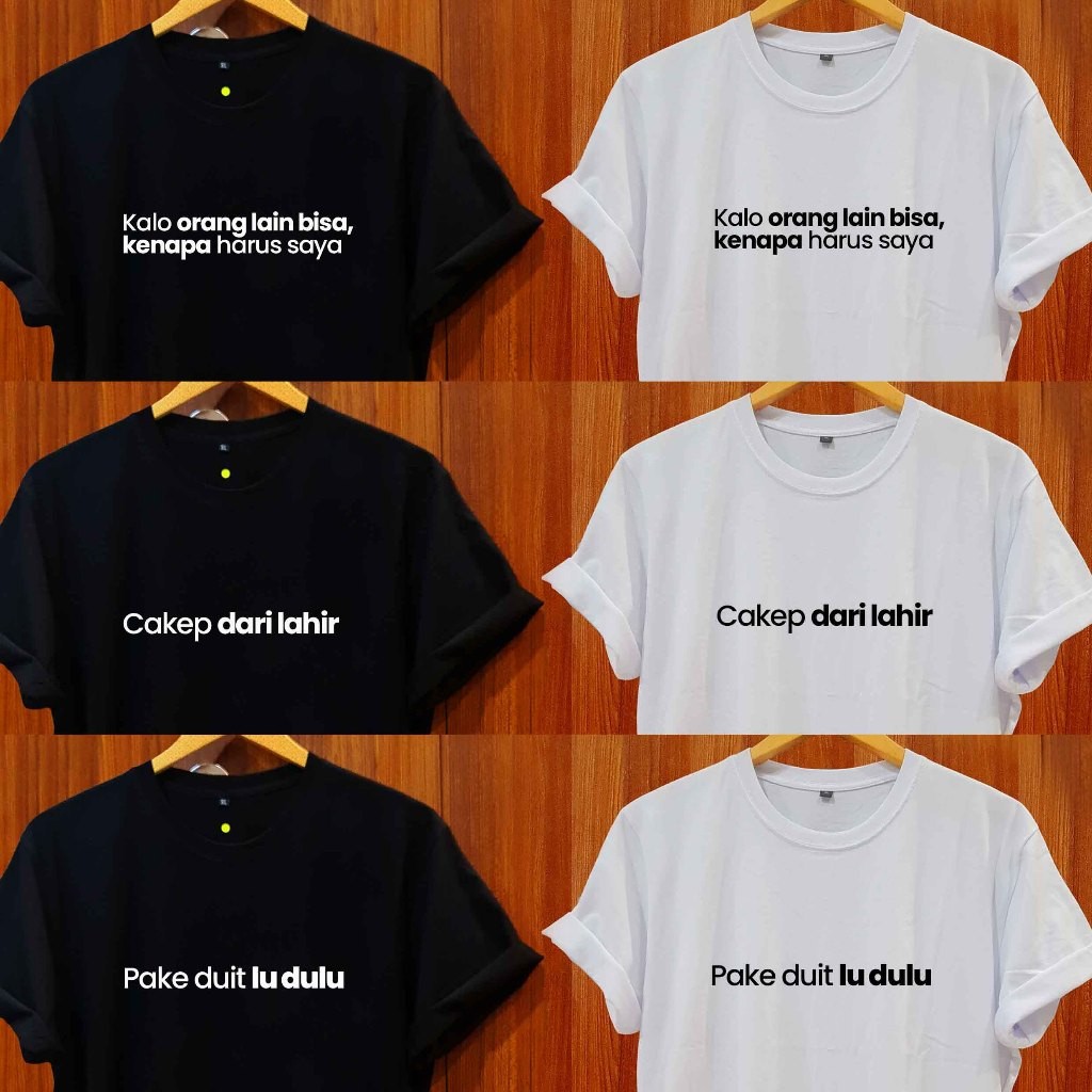 เสื้อยืดผู้ใหญ่ GENTLETEX Distro Design KATA ตอนที่ 3 Cotton Combat 30s วัสดุคุณภาพดีที่สุด