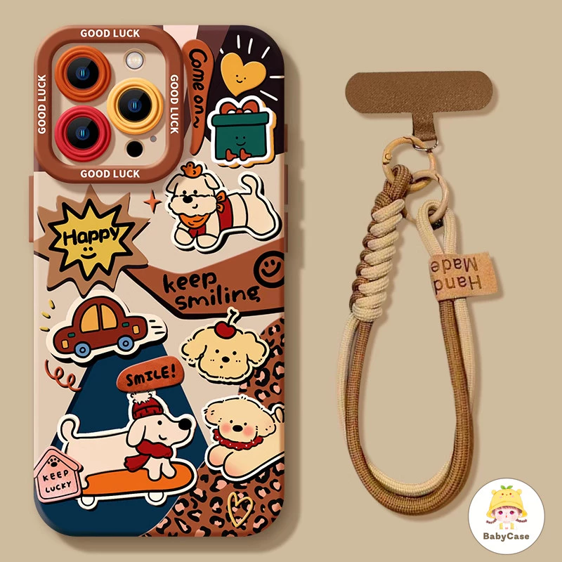 เคสไอโฟน11 13 สำหรับ iPhone 15 16 11 13 12 14 Pro Max 8 7 15 14 16 Plus XR XS X Max SE 2020 กำไลแมวตัวการ์ตูนน่ารัก