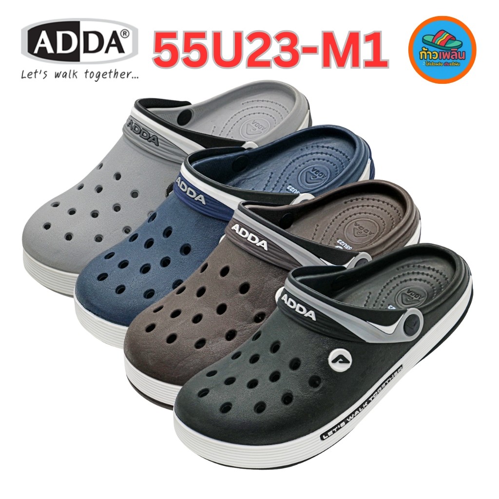 ADDA 55U23M1 รองเท้าแตะหัวปิดรัดส้นผู้ชาย Size (7-11)