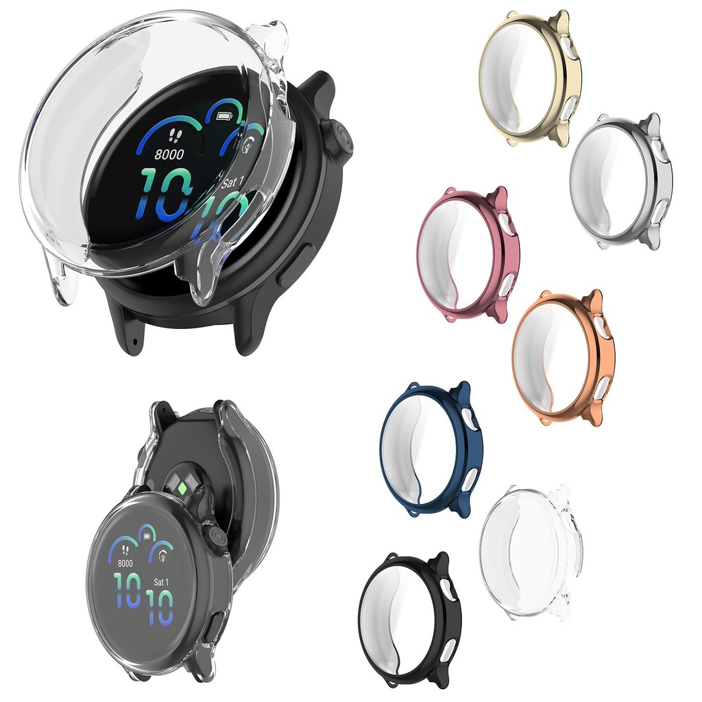 เคส TPU สําหรับ Garmin Vivoactive 6 Soft Plated Shiny Slim Full Cover