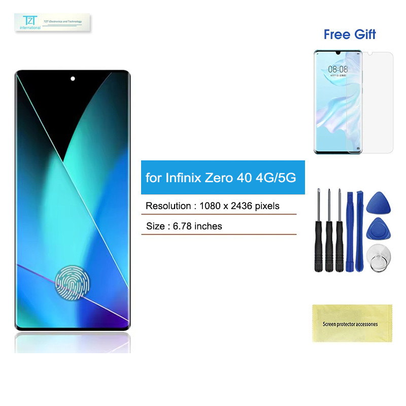 <พร้อมกรอบ> Amoled จอ lcd for Infinix Zero 40 4G/5G หน้าจอ แท้ OLED/Amoled