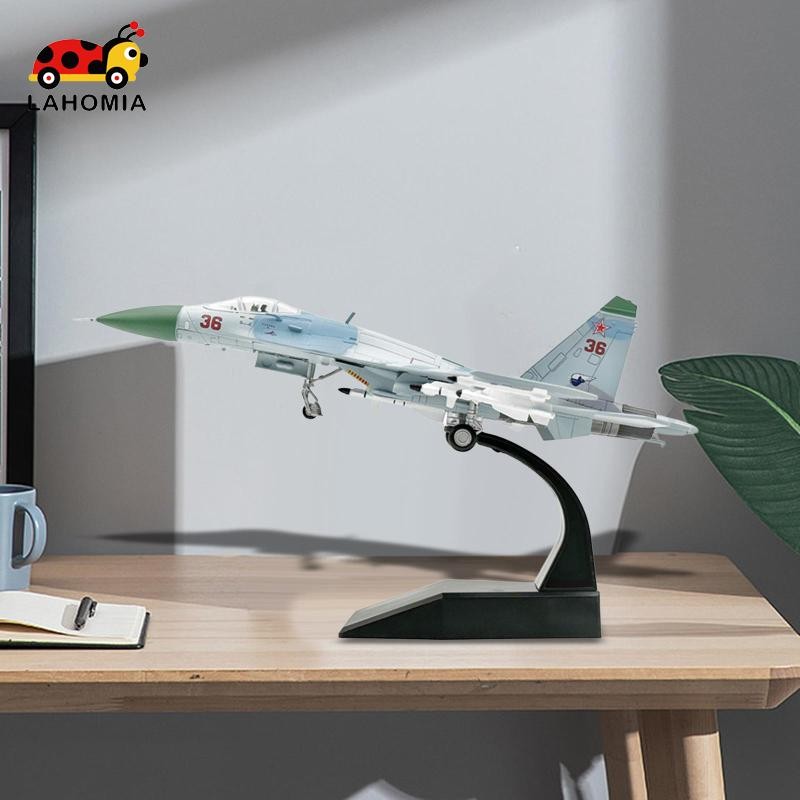 [Lahomia] 1/100 Scale SU 27 Aircraft Diecast Model สําหรับตู้ทีวีห้องนอนชั้นวางหนังสือ