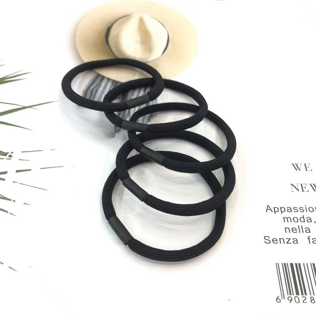 ชุดผมยืดหยุ่นสูงแบบพื้นฐาน สไตล์เกาหลีดีไซน์เรียบง่าย สำหรับผูกผมและใช้ในทุกกิจกรรม พร้อมสายรัดผมและวงแหวน ผมขนาด 5.21 เค2LF - รูปที่ 7