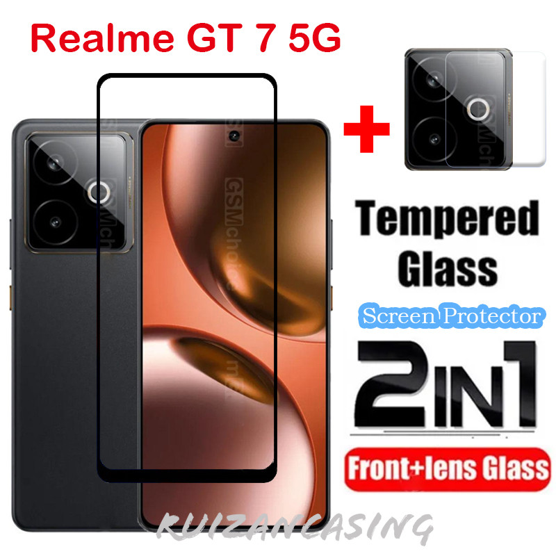 ป้องกันหน้าจอโปร่งใสฟิล์มสําหรับRealme GT 7 4G 5G GT7 GT 7T GT7T 2025 กระจกนิรภัยกล้องเลนส์ฝาครอบ