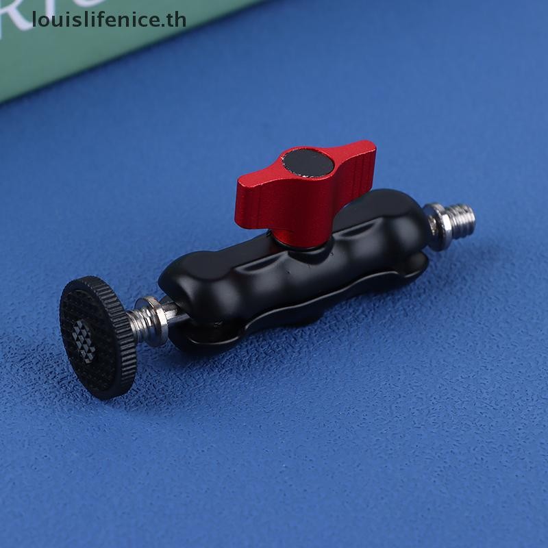 Lnnth อลูมิเนียม Clamp Double Ball Head Magic Arm Clamp 1/4 3/8 สําหรับโทรศัพท์ Video Mount กล้อง Monitor ไฟ LED Mic ร้อน