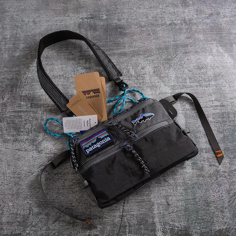 กระเป๋าสะพายข้าง Patagonia กระเป๋าสะพายผ้าไนลอนน้ําหนักเบา