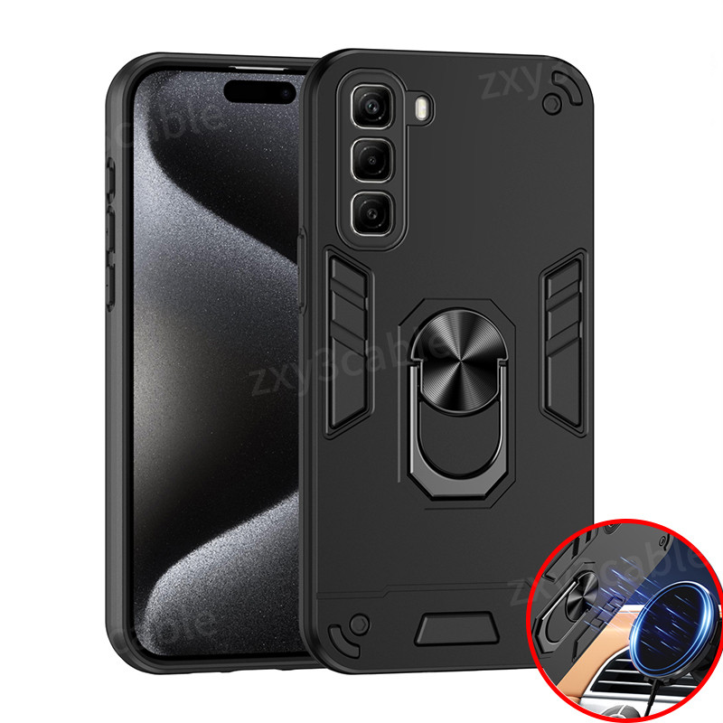 เคสสําหรับ Infinix Hot 50 Pro Hot50Pro + Hot50Pro 4G 5G 2024 เคสโทรศัพท์เกราะกันกระแทกฝาครอบแม่เหล็ก