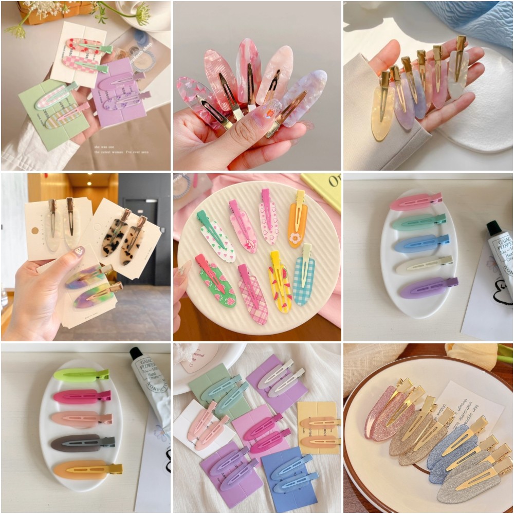 กิ๊บติดผม รูปหัวใจ สีชมพู สําหรับผู้หญิง 2023
