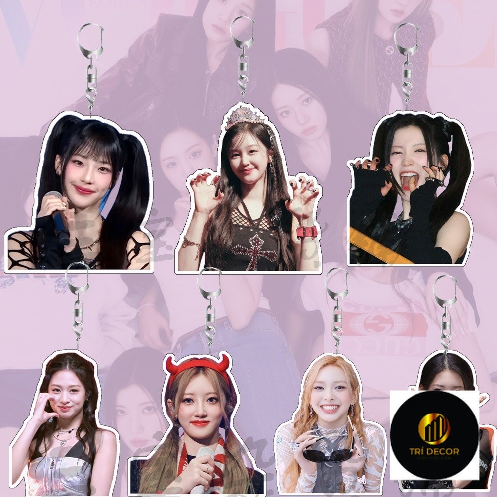 Babymonster CHIQUITA RAMI AHYEON ASA RUKA CHIQUITA Pharita Rora อะคริลิคพวงกุญแจกระเป๋า Pendat babym