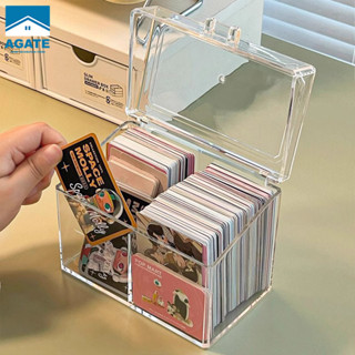 กล่องเก็บของ 2/4 ช่อง กล่องใส่ตุ๊กตา กล่องเก็บการ์ดแบบใส กล่…