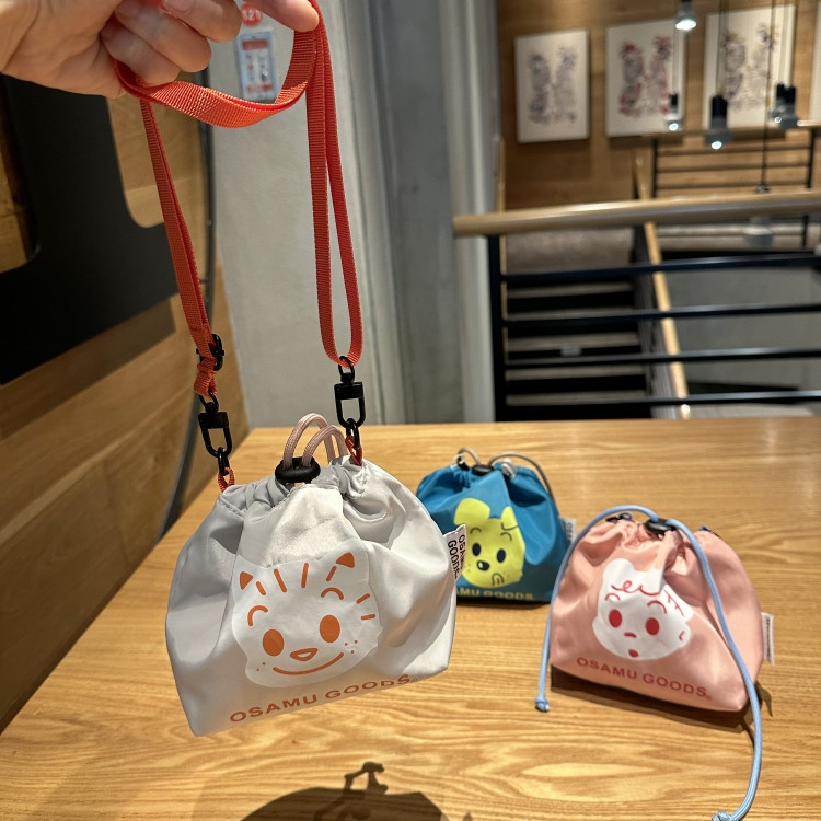 Haradaji น่ารักการ์ตูน Drawstring Bag Mini ไหล่ Messenger กระเป๋า Casual แบบพกพากระเป๋าเก็บกระเป๋าใบเล็ก