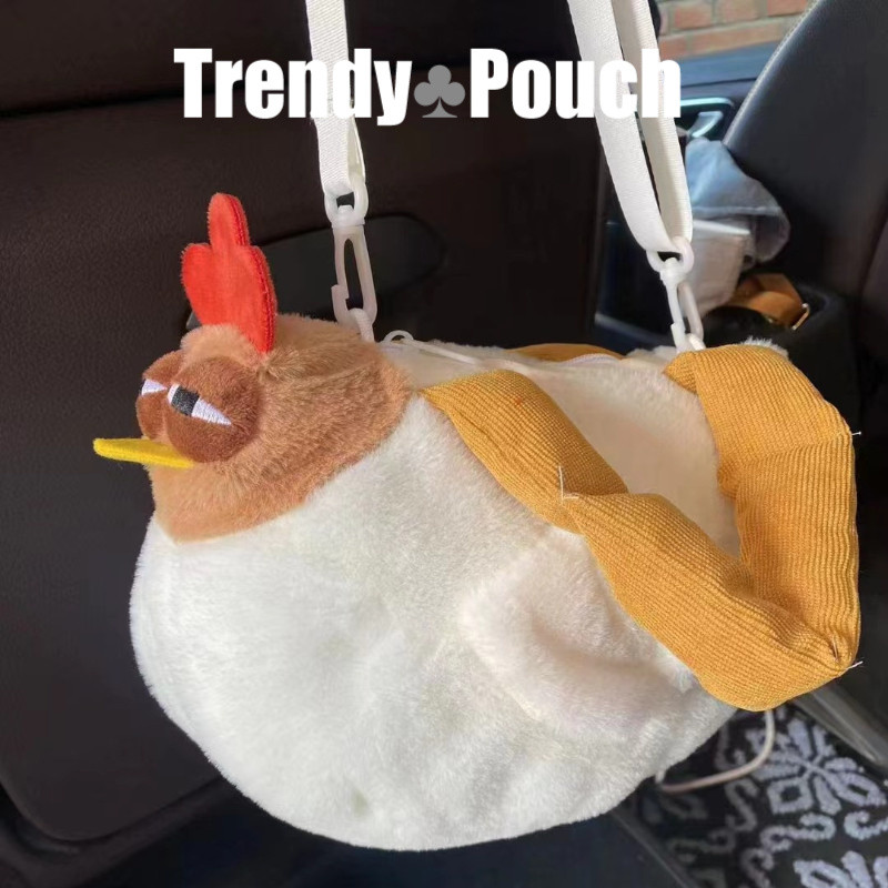 TRENDY POUCH Giggle กระเป๋าสะพายไก่คนงาน Mental State ตุ๊กตากระเป๋า