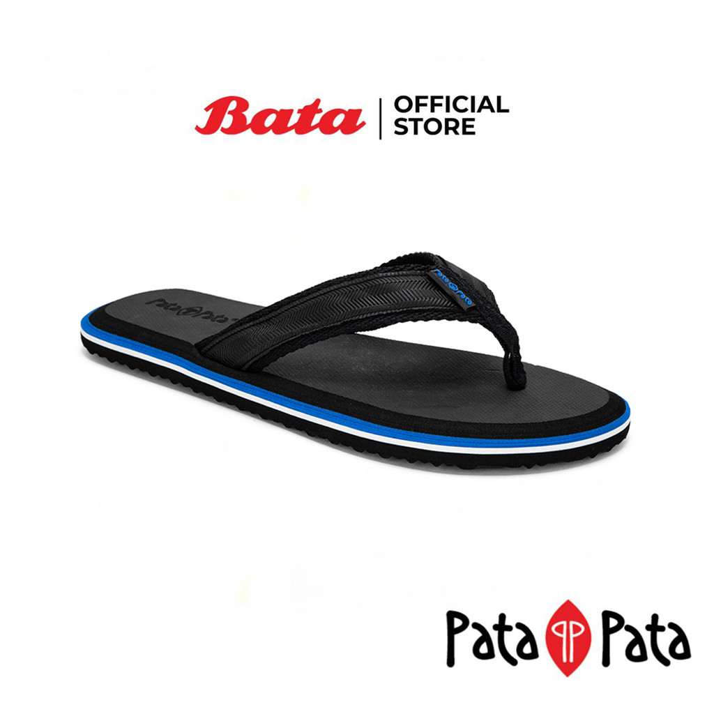 Bata บาจา ยี่ห้อ Patapata รองเท้าแตะ รองเท้าแตะชาย รองเท้าแตะพื้นแบน แบบหนีบ สำหรับผู้ชาย รุ่น CHARL