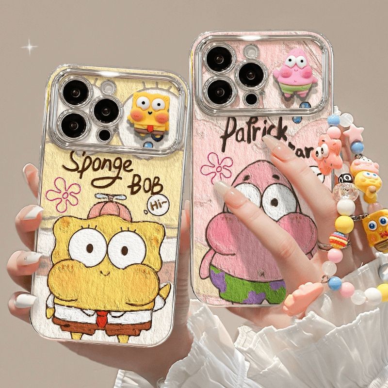 สำหรับ เคสไอโฟน16 IPhone 15 11 13 12 14 Pro Max 15 13 7 8 14 16 Plus X XR XS Max SE ฟองน้ำแสบน้อย เคส เคสไอโฟนสวยๆ Case