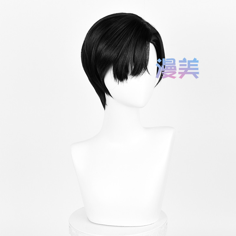 【Manmei】Alien Stage Ivan Cosplay Wig 30cm Black Short Heat Resistant Synthetic Wigs ราคา ถูกที่สุด ดีลบีเคเค แกลเลอรีภาพที่ 3