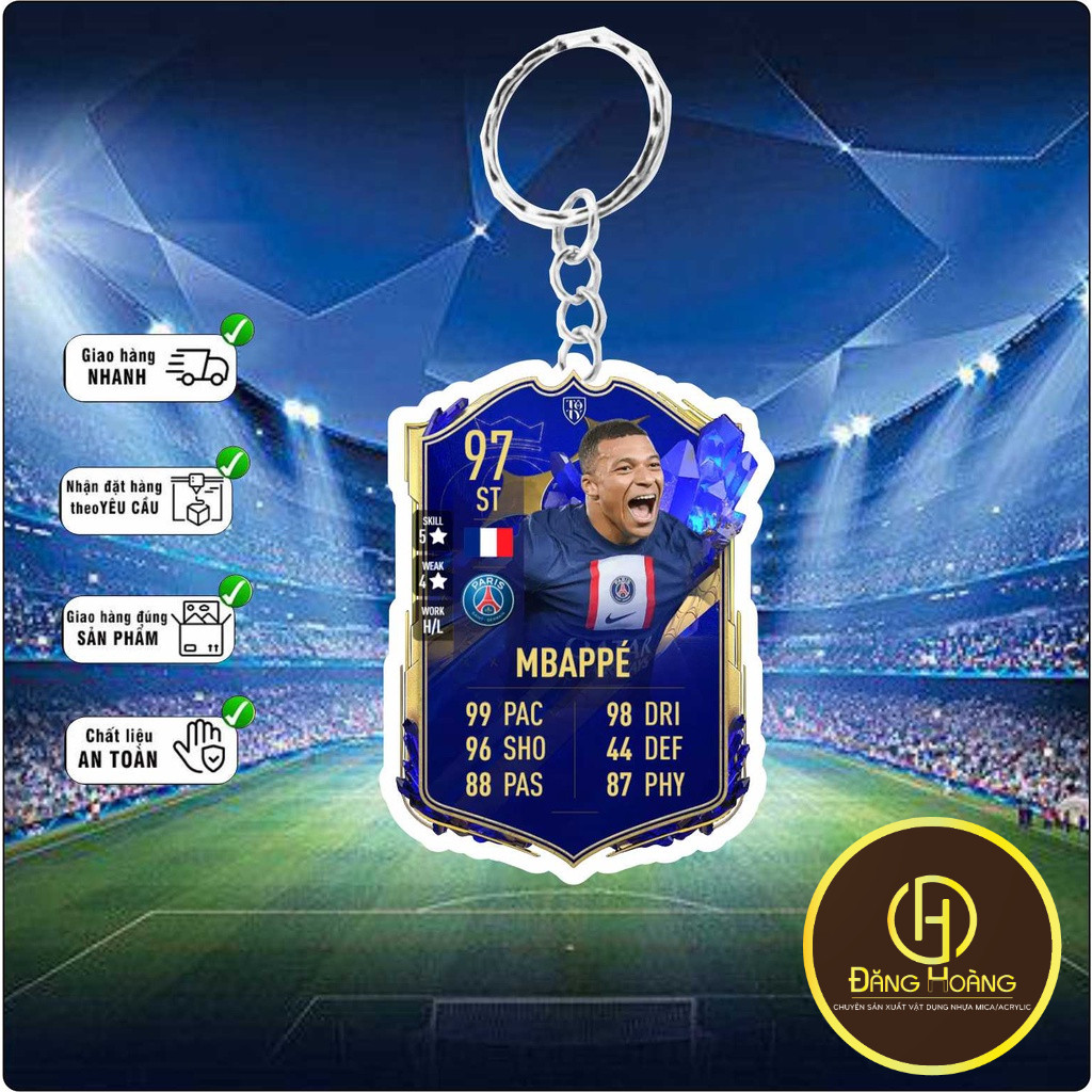 พวงกุญแจ Kylian Mbappé - พวงกุญแจ micha-DH