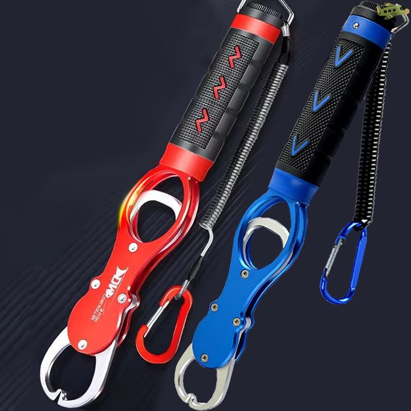 [UNC] กริปเปอร์ตกปลา ที่จับริมฝีปาก ตกปลาปลา Grabber เครื่องมือ ที่หนีบริมฝีปากพร้อมสเกลน้ําหนักป้องกันสนิมสําหรับผู้ที่ชื่นชอบการตกปลามือใหม่ TH