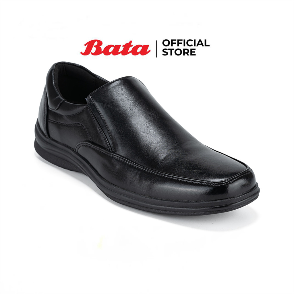 Bata บาจา รองเท้าคัทชูแบบสวม พิธีการ ทางการใส่ทำงาน สำหรับผู้ชาย สีดำ 8316131