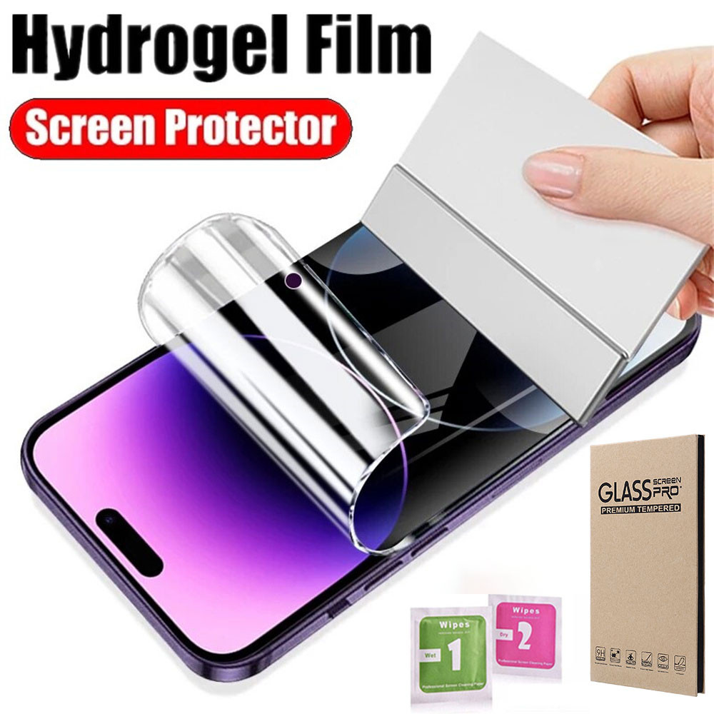 ฟิล์มไฮโดรเจล For OPPO A15 A16 Realme C53 A74 5G A5 A9 2020 F11 Pro A54 A3s A53 A78 C55 F9 A93 A94 A