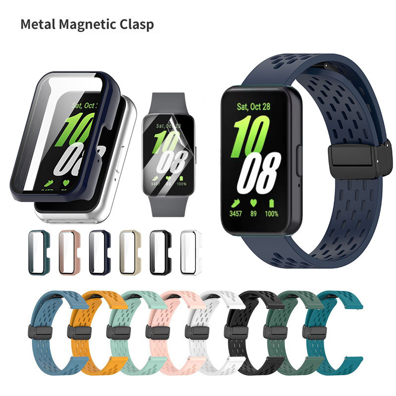 [เคสป้องกัน , สายนาฬิกา , ฟิล์มกันรอย] เหมาะสําหรับ Samsung Galaxy Fit 3 SM-R390 , สายรัดอะไหล่, สายซิลิโคน ,ตัวป้องกันหน้าจอ