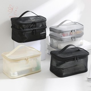 [เมย์บิวตี้] กระเป๋าเครื่องสําอางความจุขนาดใหญ่เดินทางสะดวกก…