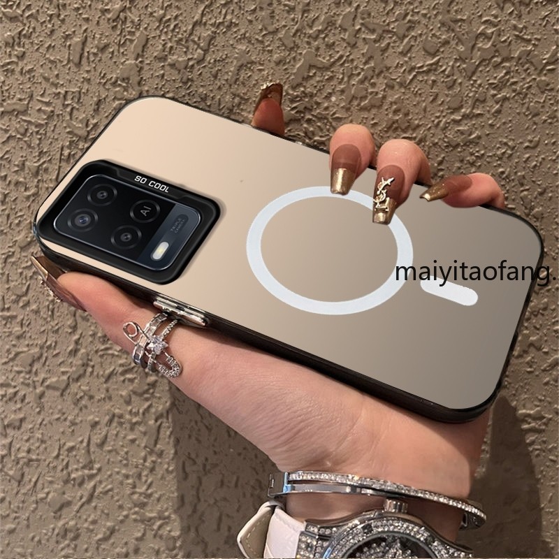 ปลอก OPPO A54 4g เคสโทรศัพท์ Hard Case เคสโทรศัพท์ TPU เคสกันกระแทกแบบแข็ง ดีไซน์ใหม่ Aesthetics ไร้สายแม่เหล็ก CYBSWX01
