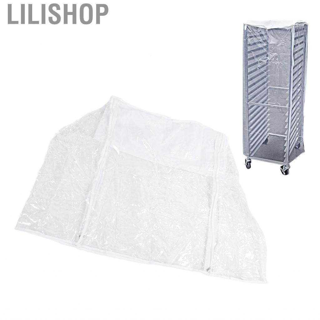 Lilishop ฝาครอบชั้นวางขนมปัง PVC แบบพับได้สำหรับ Foodservice Pan Racks CA