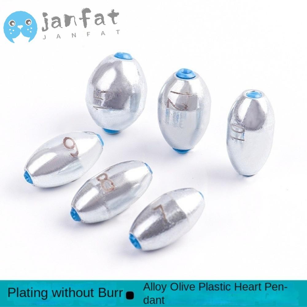 Janfat 20pcs ตกปลาน้ําหนัก Sinker, ตะกั่วปลาคาร์พตกปลา Sinkers, 3g/4g/5g/6g/7g/8g/9g/10g โลหะผสมวัสดุเหล็กคาร์บอนน้ําหนักตกปลาปลาคาร์พตกปลา