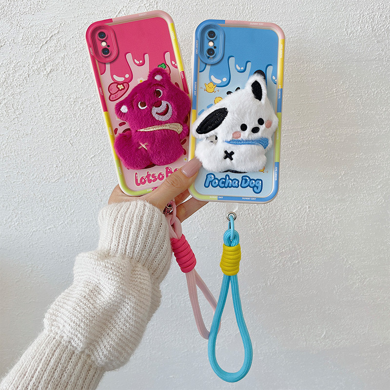 เคส iphone x / xs เคสโทรศัพท์ตุ๊กตาการ์ตูนอนิเมะโทรศัพท์มือถือใหม่