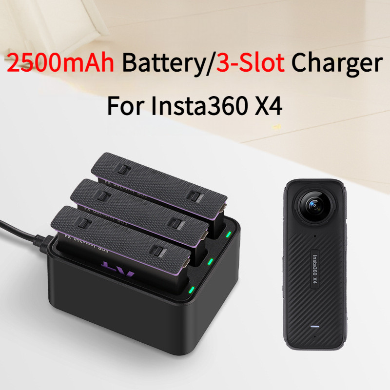 แบต Insta360 X4 Battery 2500mAh Charger อุปกรณ์เสริม Insta360 X4 Accessories