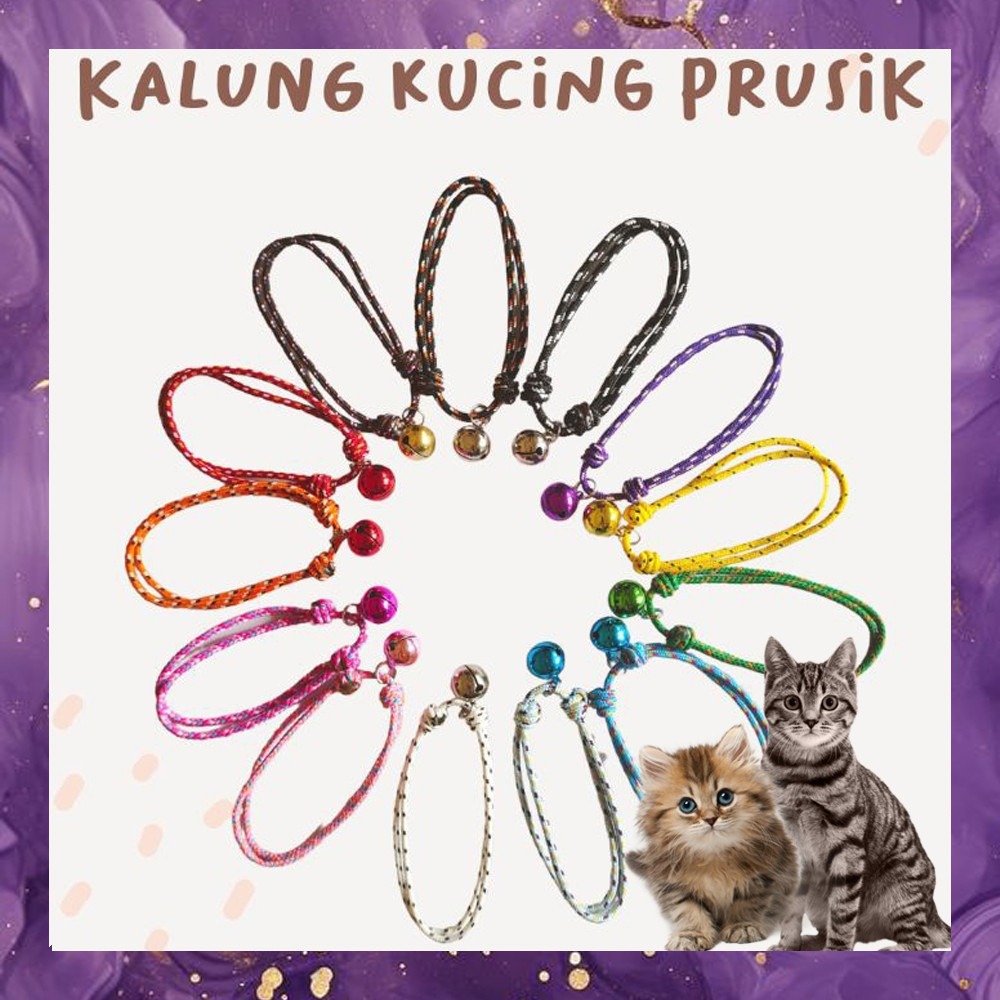 (SBA) สร้อยคอแมว PERUSIK BELL อุปกรณ์เสริม Prusik ลูกปัดสัตว์ลูกแมวกระต่ายสุนัข KC0706L3